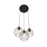 mini: Lampa wisząca NANDO nowoczesna czarna E27 15W LED (2)