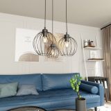 mini: Lampa wisząca NANDO nowoczesna czarna E27 15W LED (4)