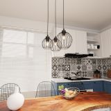 mini: Lampa wisząca NANDO nowoczesna czarna E27 15W LED (6)
