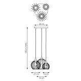mini: Lampa wisząca NANDO nowoczesna czarna E27 15W LED (8)