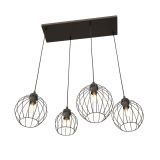 mini: Lampa wisząca NANDO nowoczesna czarna E27 15W LED (2)