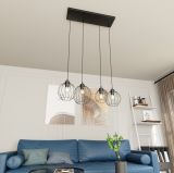 mini: Lampa wisząca NANDO nowoczesna czarna E27 15W LED (3)