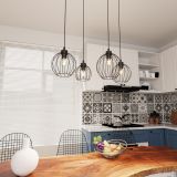mini: Lampa wisząca NANDO nowoczesna czarna E27 15W LED (5)