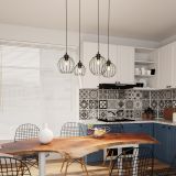 mini: Lampa wisząca NANDO nowoczesna czarna E27 15W LED (6)