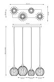 mini: Lampa wisząca NANDO nowoczesna czarna E27 15W LED (7)