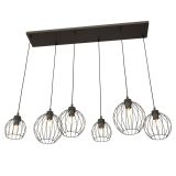 mini: Lampa wisząca NANDO nowoczesna czarna E27 15W LED (1)