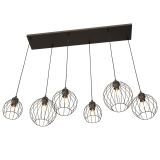 mini: Lampa wisząca NANDO nowoczesna czarna E27 15W LED (2)