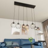 mini: Lampa wisząca NANDO nowoczesna czarna E27 15W LED (3)