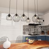 mini: Lampa wisząca NANDO nowoczesna czarna E27 15W LED (5)
