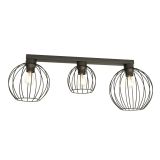 mini: Lampa sufitowa NEST nowoczesna czarna E27 15W LED (2)