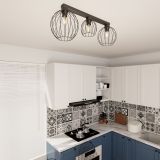 mini: Lampa sufitowa NEST nowoczesna czarna E27 15W LED (4)