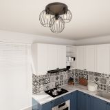 mini: Lampa sufitowa NEST nowoczesna czarna E27 15W LED (2)
