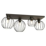 Lampa sufitowa NEST nowoczesna czarna E27 15W LED