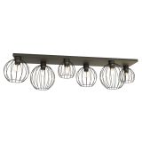 mini: Lampa sufitowa NEST nowoczesna czarna E27 15W LED (1)