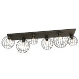 mini: Lampa sufitowa NEST nowoczesna czarna E27 15W LED (2)