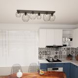mini: Lampa sufitowa NEST nowoczesna czarna E27 15W LED (3)