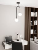 mini: Lampa wisząca ATRIA nowoczesna czarna E14 10W LED (4)