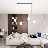 mini: Lampa wisząca ATRIA nowoczesna czarna E14 10W LED (4)