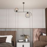 mini: Żyrandol ECHO loftowy czarny E27 15W LED (3)