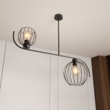 mini: Żyrandol ECHO loftowy czarny E27 15W LED (4)