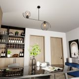 mini: Żyrandol ECHO loftowy czarny E27 15W LED (5)