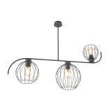 mini: Żyrandol ECHO loftowy czarny E27 15W LED (1)