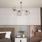 mini: Żyrandol ECHO loftowy czarny E27 15W LED (3)
