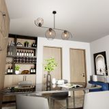 mini: Żyrandol ECHO loftowy czarny E27 15W LED (5)