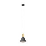 mini: Lampa wisząca ROSA nowoczesna czarna / złota E27 15W LED (1)