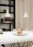 mini: Lampa wisząca ROSA nowoczesna biała E27 15W LED (3)