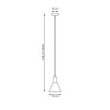 mini: Lampa wisząca ROSA nowoczesna biała E27 15W LED (5)