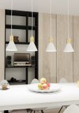 mini: Lampa wisząca ROSA nowoczesna biała E27 15W LED (3)