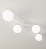 mini: Lampa sufitowa OPUS nowoczesna biała E14 10W LED (5)