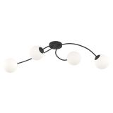 mini: Lampa sufitowa VIBRA nowoczesna czarna E14 10W LED (1)