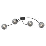 mini: Lampa sufitowa VIBRA nowoczesna czarna E14 10W LED (1)