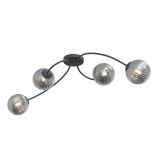 mini: Lampa sufitowa VIBRA nowoczesna czarna E14 10W LED (2)