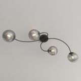mini: Lampa sufitowa VIBRA nowoczesna czarna E14 10W LED (5)