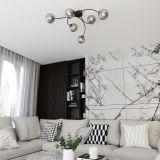 mini: Lampa sufitowa VIBRA nowoczesna czarna E14 10W LED (5)