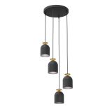 mini: Lampa wisząca TARGET nowoczesna czarna E27 15W LED (1)
