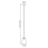 mini: Lampa wisząca TARGET nowoczesna biała E27 15W LED (5)