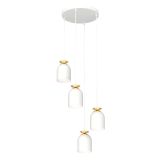 mini: Lampa wisząca TARGET nowoczesna biała E27 15W LED (1)
