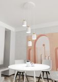 mini: Lampa wisząca TARGET nowoczesna biała E27 15W LED (2)