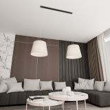 mini: Lampa wisząca EPOCA nowoczesna czarna E27 15W LED (2)