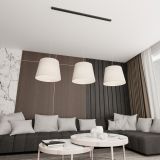 mini: Lampa wisząca EPOCA nowoczesna czarna E27 15W LED (2)