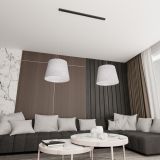 mini: Lampa wisząca EPOCA nowoczesna czarna E27 15W LED (2)