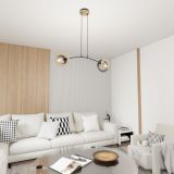 mini: Lampa wisząca SKIVA nowoczesna czarna E27 15W LED (3)