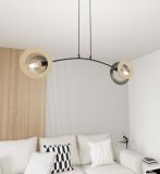 mini: Lampa wisząca SKIVA nowoczesna czarna E27 15W LED (4)