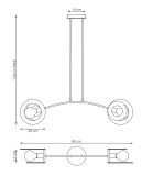 mini: Lampa wisząca SKIVA nowoczesna czarna E27 15W LED (5)