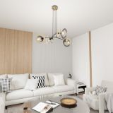 mini: Lampa wisząca SKIVA nowoczesna czarna E27 15W LED (3)