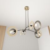mini: Lampa wisząca SKIVA nowoczesna czarna E27 15W LED (4)